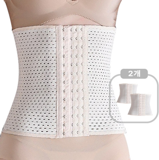 감성스터프 여성 복부 허리 보정속옷 코르셋 웨이스트 니퍼 2P