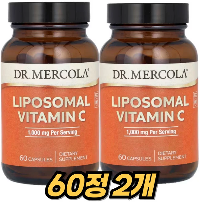 닥터머콜라 리포좀 비타민c미국산 30일분, 2개, 60정 - 쿠팡