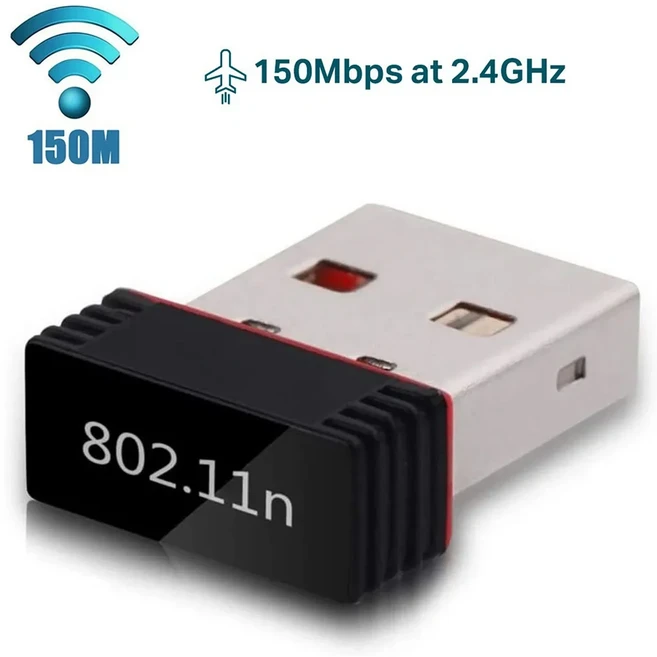 미니 USB WiFi 어댑터 150M 무선 네트워크 카드 RTL8188 MT7601 이더넷 수신기 동글 PC 컴퓨터 액세서리, 01 150M 8188