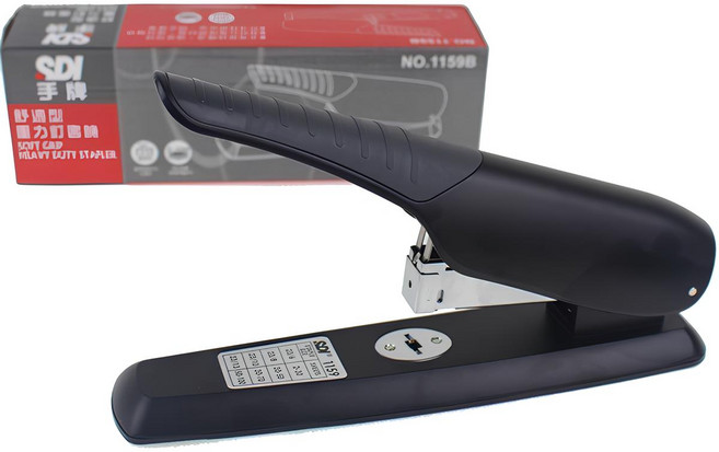 SDI 手牌 1159B 重型訂書機, 黑, 1個