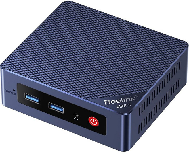 Beelink EQ 미니 PC S12 N95 인텔 앨더 레이크-N95(최대 3.4GHz) 16GB DDR4 500GB M.2 SSD 데스크탑 컴퓨터 4K@60Hz 듀얼 HDM, N95 16+500G