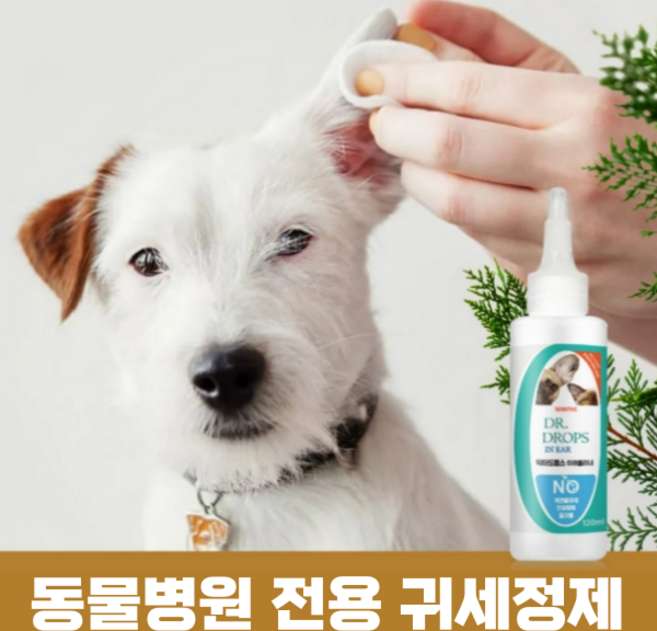 썬데이펫 강아지 귀염증약 귀세정제 귀청소 외이염 귀각질 고양이 귀지 귀냄새 귓병약 귀진드기약 소독약, 1개