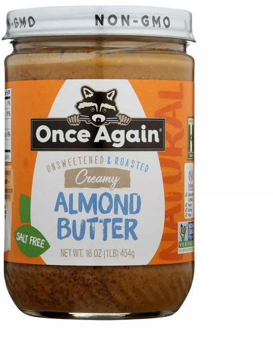 원스어게인 크리미 로스티드 아몬드 버터 언스위튼드 앤 솔트 프리, 454g, 1개
