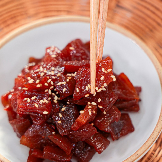 썰어진 무장아찌 반찬 국산재료 무우 짱아치 순창 장담아, 1개, 500g