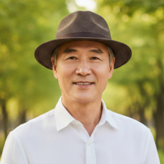 낭만삼춘 C08 통기성 중년 남성 린넨 깔끔한 페도라 중절모