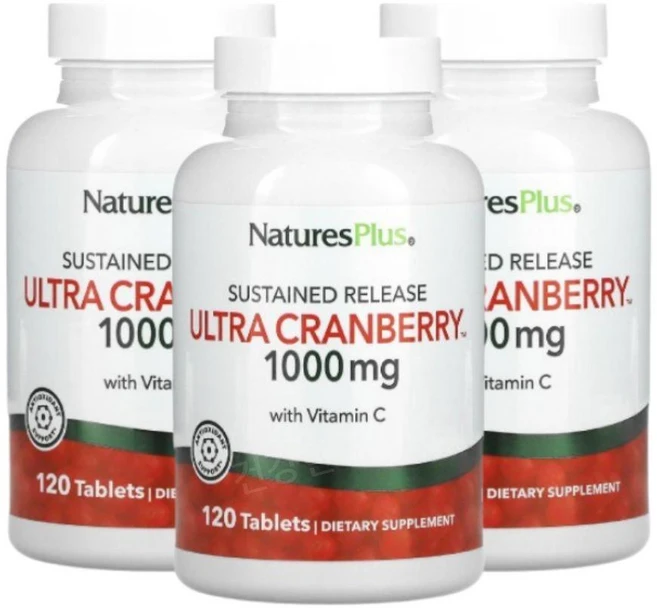 네이처스플러스 크랜베리 비타민씨 1000mg 120정 3개 비타민C Cranberry - 쿠팡