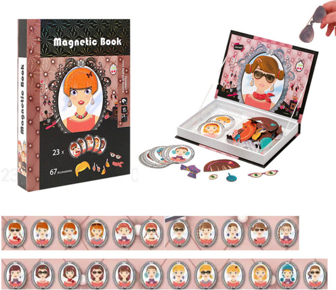 자석책 자석북 자석교구 스토리텔링 집교구 자석퍼즐 마그네틱 메이크업 아티스트 8726-19, 1개, 단품