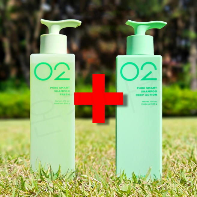 아모스 퓨어 스마트 샴푸 프레시 초 미세먼지 비듬 두피 케어 샴푸, 500g, 1개