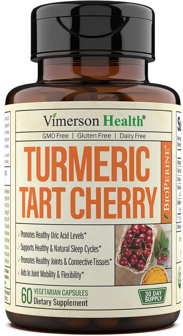 흑후추 강황 커큐민 & 타트 체리 바이오페린 10:1 Tart Cherry 셀러리 씨 추출물, 60정, 1개