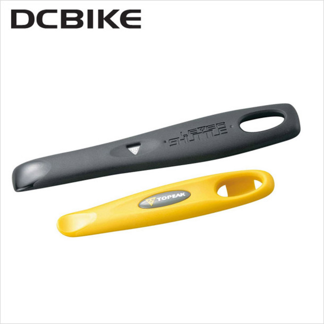 자전거 튜브 펑크 빵꾸 수리용 타이어레버/ [TOPEAK] 토픽 셔틀레버1.2 (옐로우블랙 2개1조), 1세트