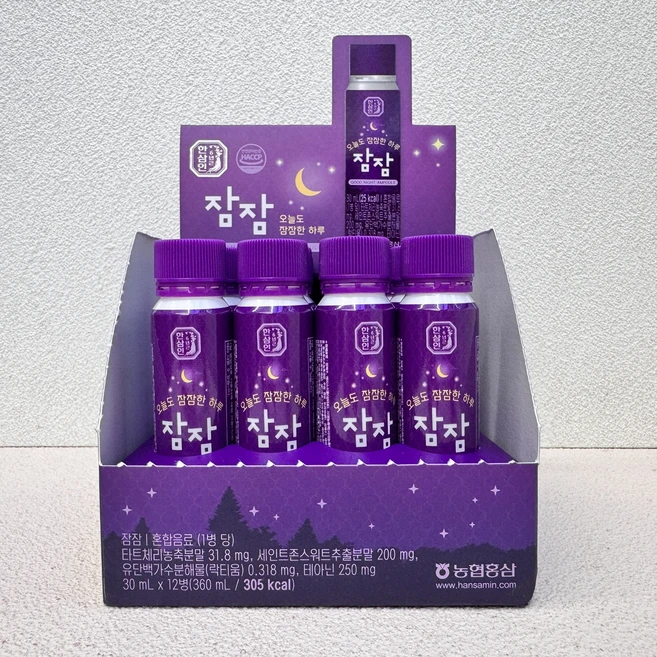 한삼인 잠잠 굿나잇 앰플 30g 12개 1박스 - 쿠팡