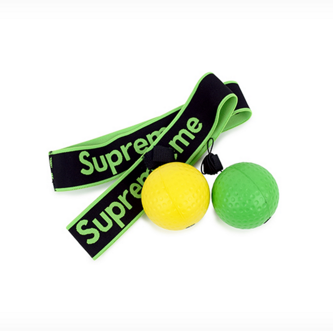 헤어밴드형 셀프 복싱연습 권투 펀치볼 동체시력 복싱연습기구 복싱스피드볼 간편한운동 복싱볼 홈트, 초록공, 초록색