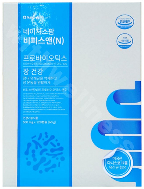 비피스앤(N) 프로바이오틱스 120캡슐 다니스코사 17종유산균, 1세트