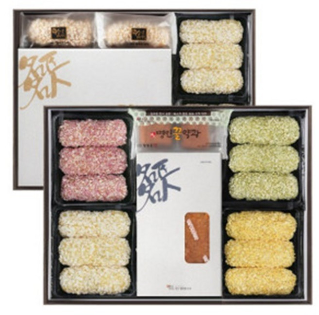 [식품명인 26호] 명인 김규흔 하늘가 1호 선물세트 / 2단 구성 + 쇼핑백, 1개