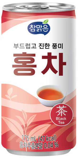 대일음료 참맑은 홍차 캔음료수, 175ml, 30개