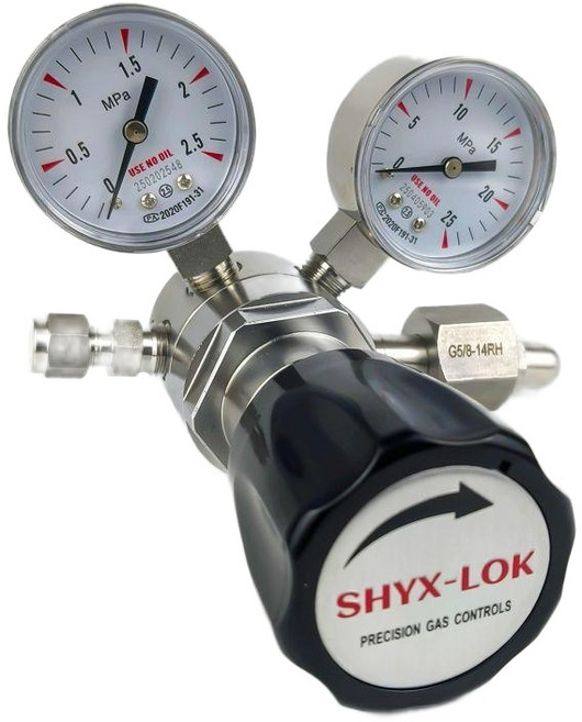 질소 감압기 용접용 가스 레귤레이터 고압 압력 게이지, 1개, 고압 40-10MPa, 기본 색상