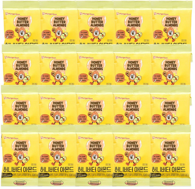 머거본 아몬드 허니버터맛 10g, 20개