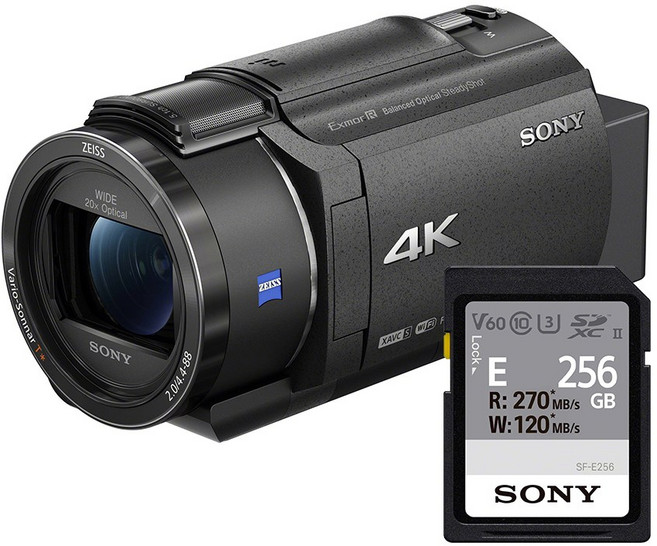 소니코리아정품 FDR-AX43A 소니메모리 패키지, 소니 FDR-AX43A + SF-E256