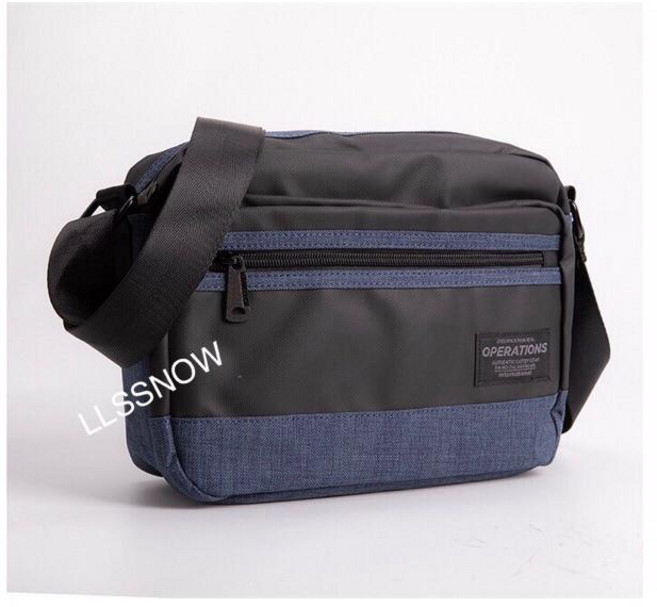 OPERATIONS 尼龍防潑水側背包 - 潮流 男用包包, 藍, 藍