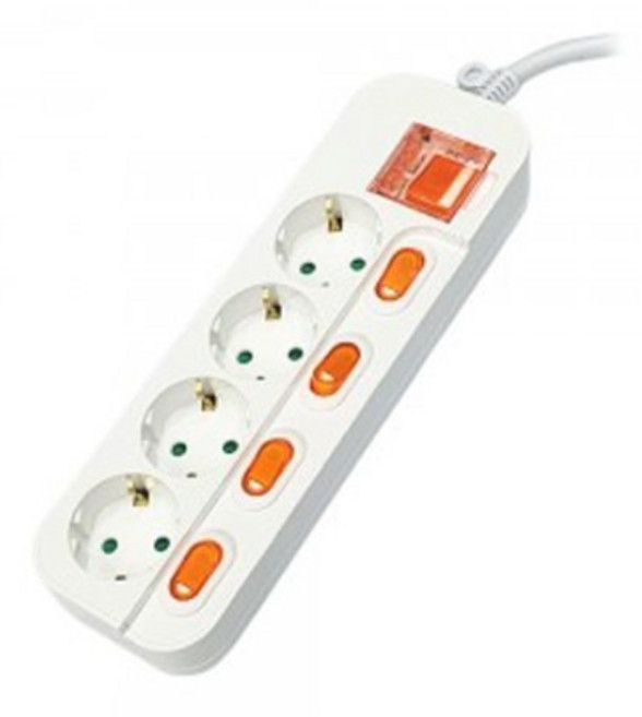 동양전자 4구 메인개별 멀티탭 3M