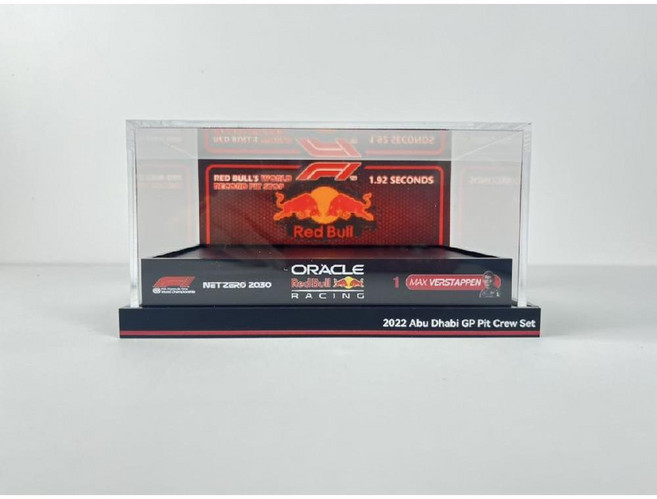 F1 서킷 디오라마 아크릴 1 64 피규어 장식 모형, No. 1 F1 레드불 커버 플로어 에디션, 1개, No. 1 F1 레드불 커버 플로어 에디션