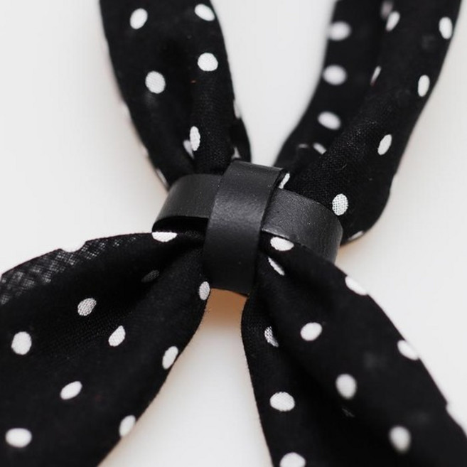 에치펠레 수제 통가죽 십자 스카프링 홀더 블랙