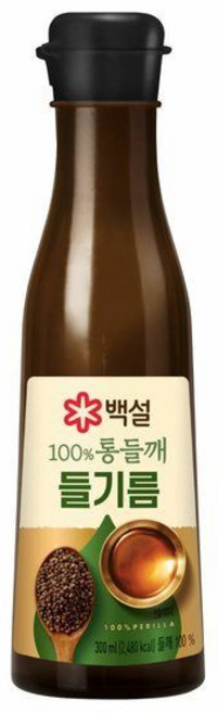 백설 100% 통들깨 들기름 320ml (N4), CJ제일제당 백설 100% 통들깨 들기름 320ml, 1개