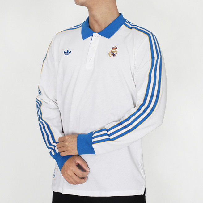 아디다스 레알긴팔티 레알 마드리드 테라스 아이콘 롱슬리브 폴로 셔츠