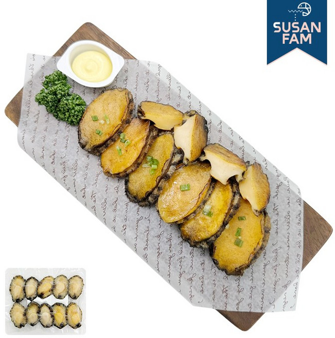 국산 완도 자숙전복 1kg 냉동 손질 전복, 자숙전복살 200g, 1개