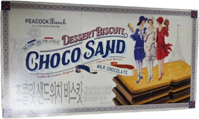 피코크 초콜릿 샌드위치 135g x 3개 총 405g