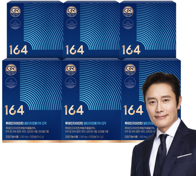 [무료배송/오늘출발] 뉴트리원 루테인지아잔틴 알티지오메가3 눈건조 혈행개선, 6개, 30정