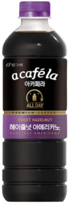 빙그레 아카페라 올데이 헤이즐넛 아메리카노, 1L, 1개