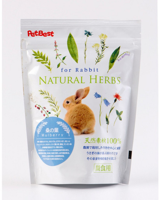 嘟嘟鳥寵物 PetBest 健康草本機能保健草 桑葉 奧勒岡 蒲公英 車前草 兔子 天竺鼠 龍貓, 1個, 野桑葉