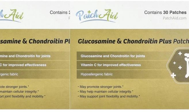 패치에이드 글루코사민 & 콘드로이친 플러스 패치 PatchAid Glucosamine & Chondroitin Plus Patch 30정, 2개 - 쿠팡