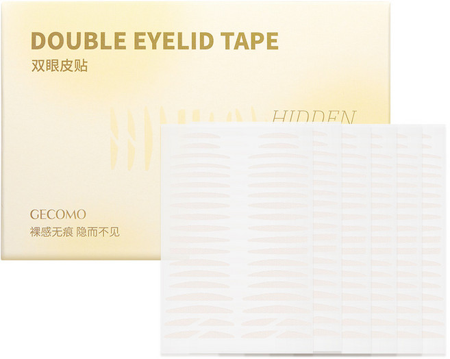 GECOMO 5-8개 종류 혼합 세트 / 초슬림 방수 방한 단면 자연스러운 쌍꺼풀 테이프 240매, 옐로우 박스2156-1, 1개