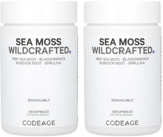 코드에이지 바다이끼 스피룰리나 우엉 슈퍼푸드 CODEAGE SeaMoss burdock 120정 2개 - 쿠팡