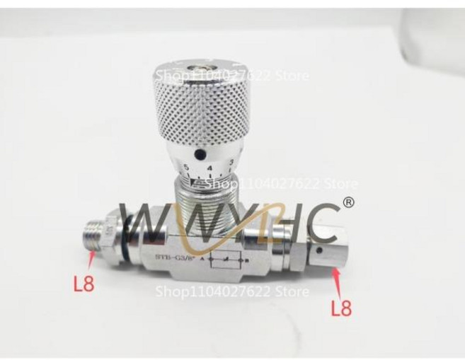 유량 제어 양방향 유압 제한 밸브 STB-G3/8 + L08 커넥터, 01 STB-G3-8