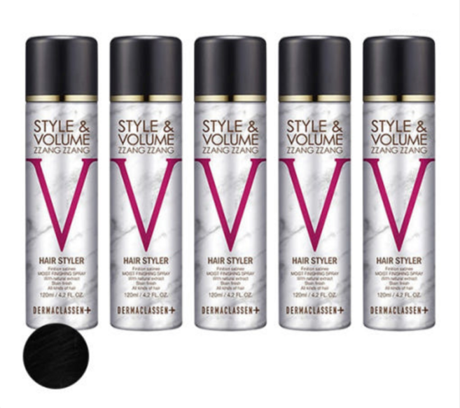 더마클라센 스타일앤 볼륨짱짱 흑채 흑색 스프레이, 5개