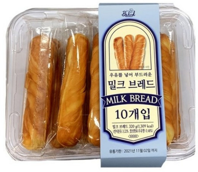 밀크 브레드 우유빵 320g x 2개