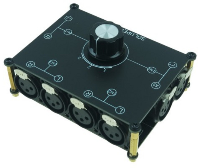 오디오 분배기SOLUPEAK X31 신호 소스 선택기 3(1)-in-1(3)-Out XLR 밸런스 스테레오 오디오 스위치 패시브, 한개옵션1, 1개