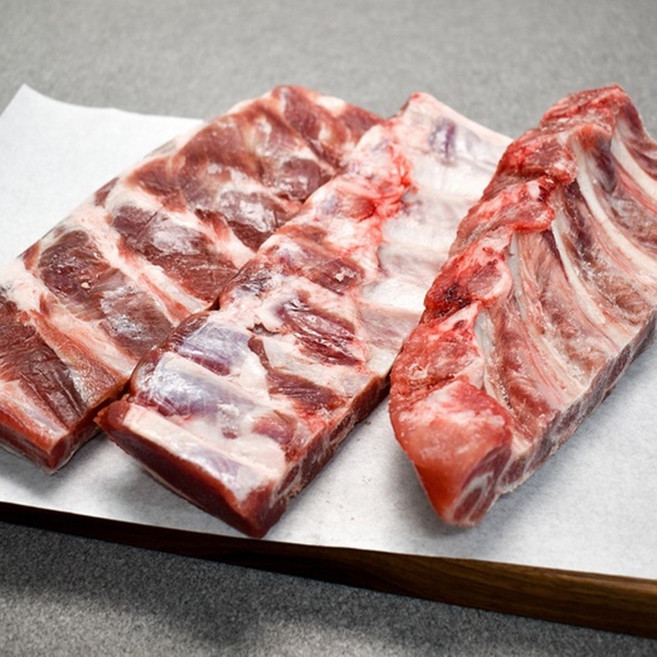 국내산 한돈 슬라이스 쪽갈비 등갈비 1kg, 1개