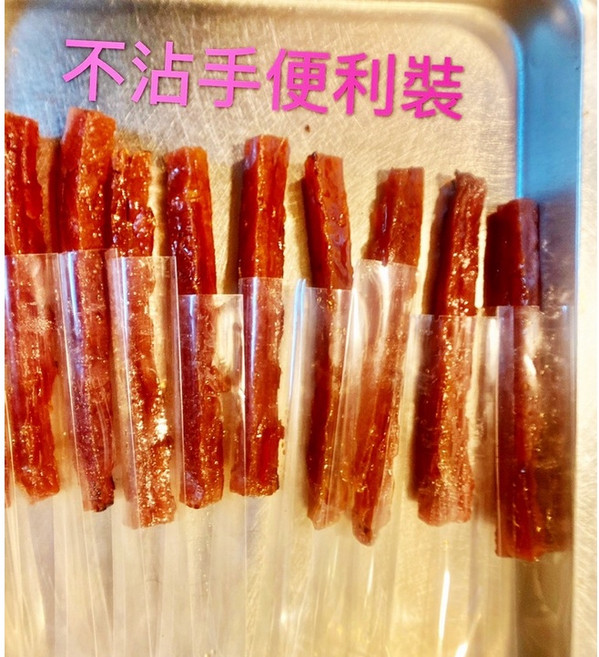 隨手包肉乾條攜帶單片包裝，台灣豬肉製成，新上架限量甜甜價, 1個, 原味筷子肉乾單條隨手包,單條