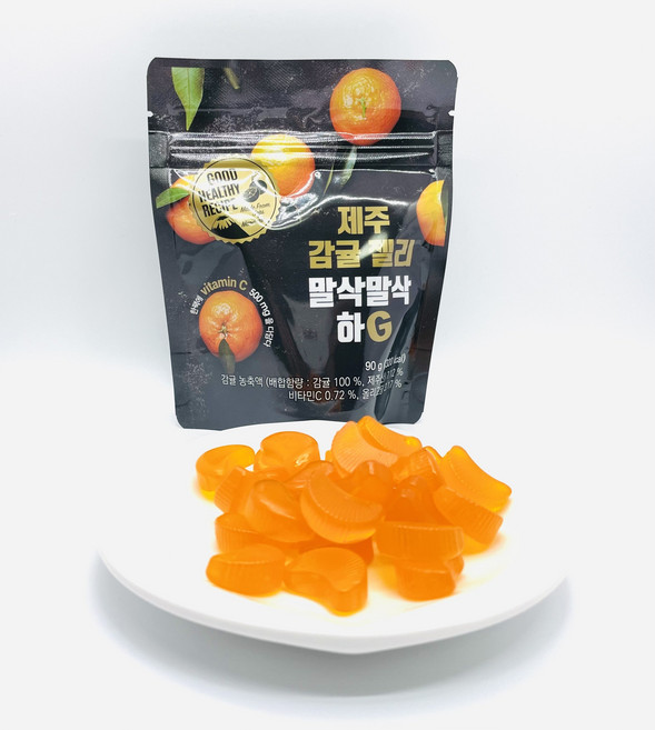 제주 감귤젤리 말삭말삭하G, 78g, 1개