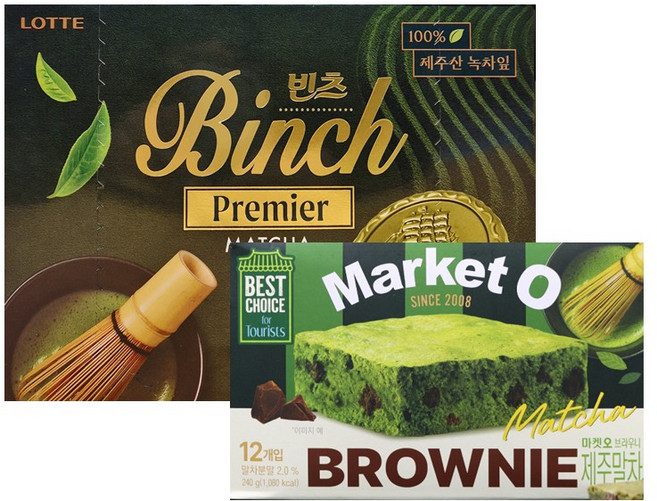 말차2종세트 / 빈츠말차204g + 브라우니말차, 1세트, 444g