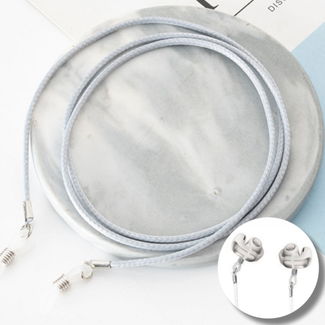 보스 울트라 오픈 이어버드 호환 분실방지 스트랩 목걸이, 그레이, 1개