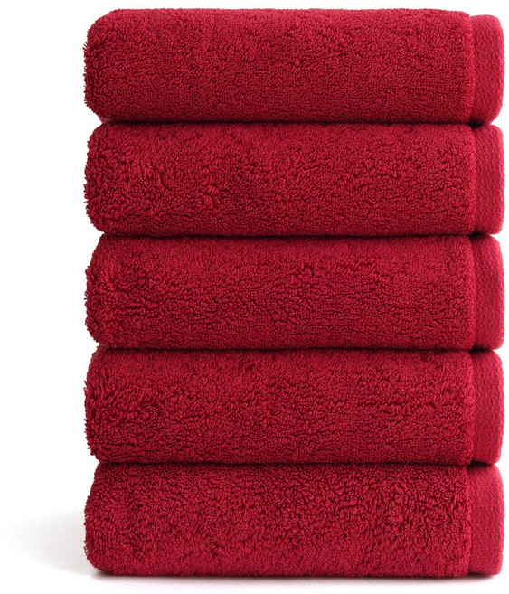 먼지없는 호텔수건 40수 200g 코마사 고급 세면타올 돌답례품 CP40200, 레드와인, 10개