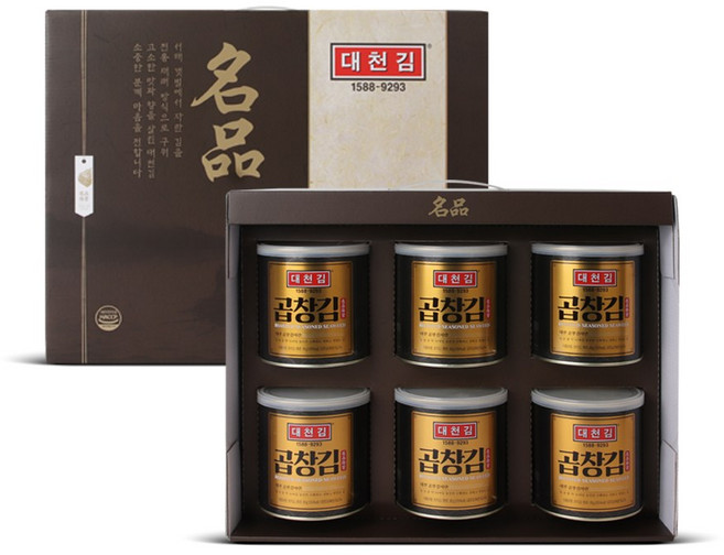 대천김 명품 캔김 세트 30g 6캔, 6개
