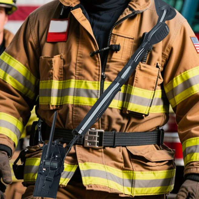 소방관 무전기 스트랩 및 홀더 흔들림 방지 디자인 3M 반사 있는 EMS 경찰용 듀티 벨트, 01 China Mainland