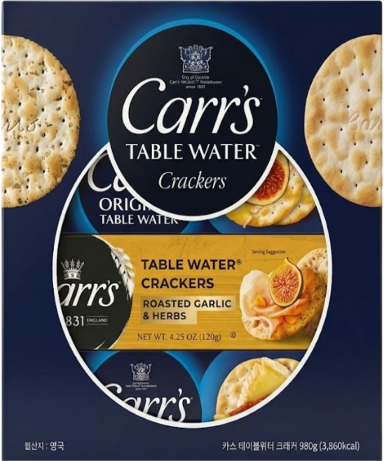 CARR'S 테이블 크래커 980g, 1박스
