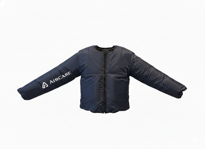 AirCare 空氣按摩器 氣壓式按摩氣 肢體循環機 淋巴循環機 運動按摩器, 充氣夾克, 深藍